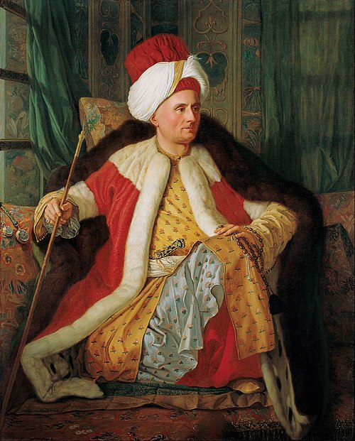 Portrait of Charles Gravier Count of Vergennes and French Ambassador, in Turkish Attire, 1766, Antoine Favray