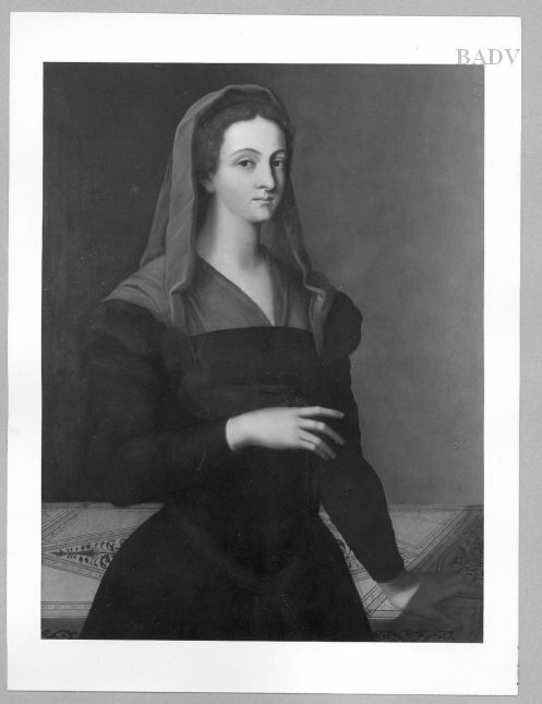 Portrait of a lady, standing, 1523, Sebastiano del Piombo