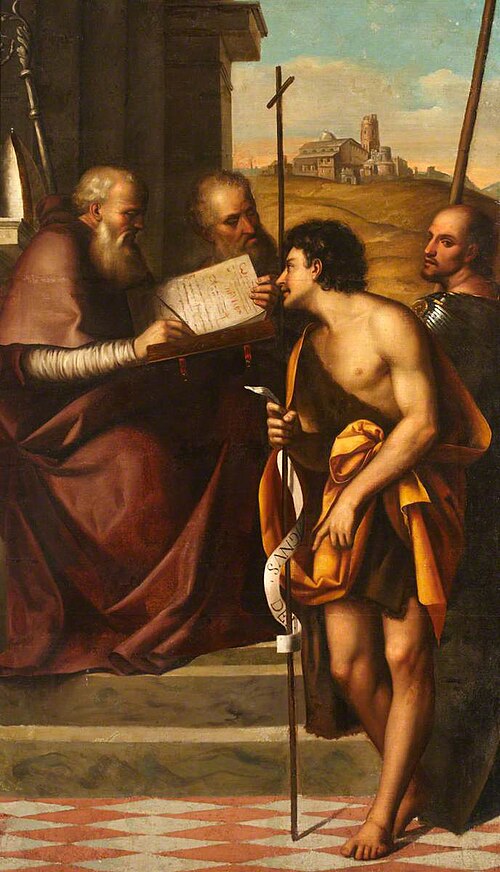 Saint John the Baptist, Saint John Chrysostom, Saint John the Evangelist and Saint Theodore, , Sebastiano del Piombo