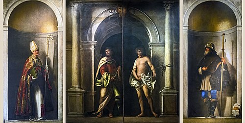 St Bartholomew and St Sebastian, 1509, Sebastiano del Piombo