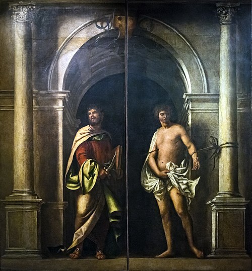 Saint Bartholomew and Saint Sebastian, 1509, Sebastiano del Piombo