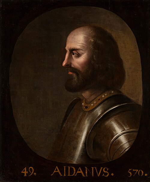 Aidanus, King of Scotland (575-610), 1685, Jacob Jacobsz de Wet