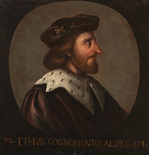 Ethus 'Alipes', King of Scotland (884-6), 1685, Jacob Jacobsz de Wet