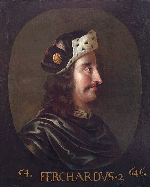 Ferchardus II, King of Scotland (652-70), 1685, Jacob Jacobsz de Wet