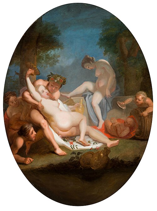 Bathing Scene by a River, 1674, Jacob Jacobsz de Wet