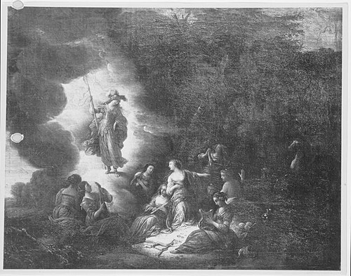 Pallas and the Muses, 1669, Jacob Jacobsz de Wet
