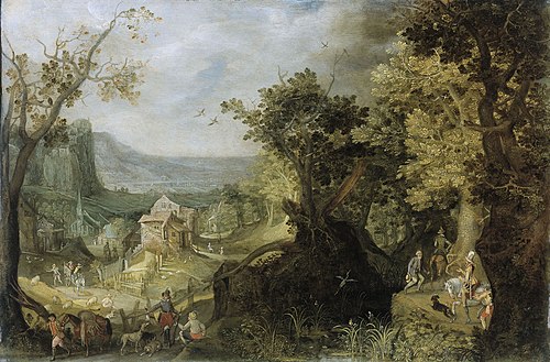 Wooded Landscape, 1608, Anton Mirou