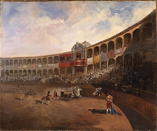 The Bullfight, Sevilla, 1835, Antonio Brugada