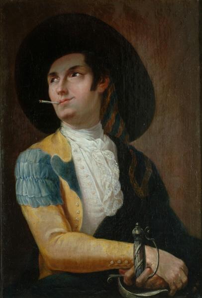 Majo fumando, 1793, Antonio Carnicero Mancio