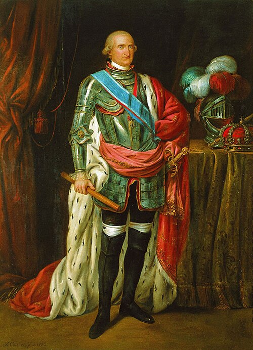 Porträt des Charles IV, , Antonio Carnicero