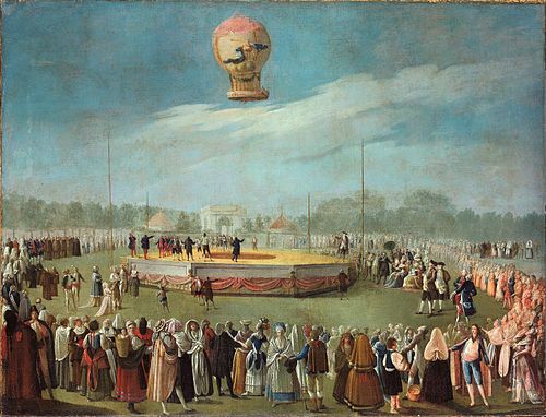 Ascent of a Balloon in the Presence of the Court of Charles IV, 1783, Antonio Carnicero Mancio
