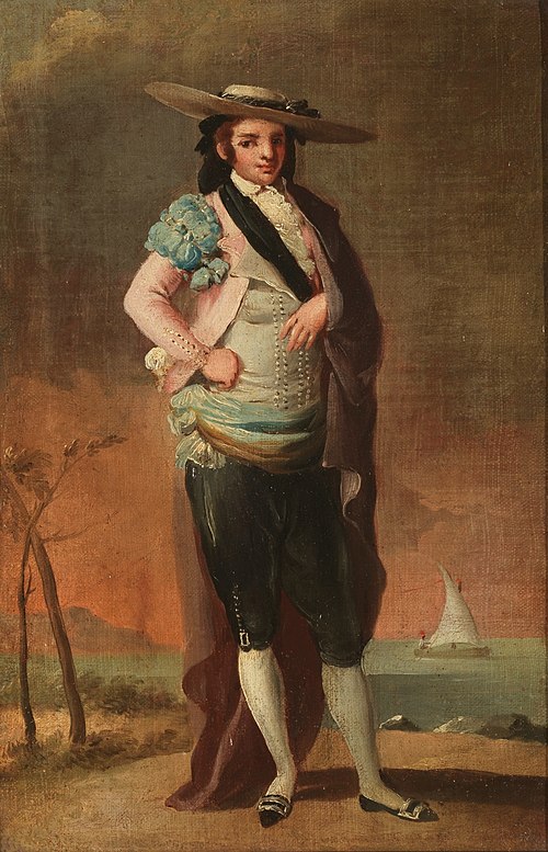 Bullfighter. Maja in Finery, 1775, Antonio Carnicero