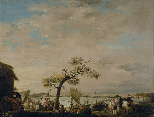 View of the Albufera in Valencia, 1783, Antonio Carnicero