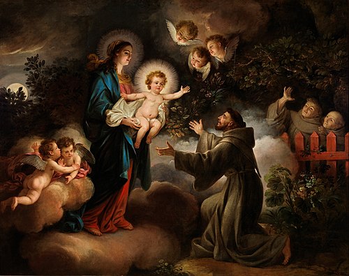 La Aparición de la Virgen a San Francisco, 1788, Antonio Carnicero