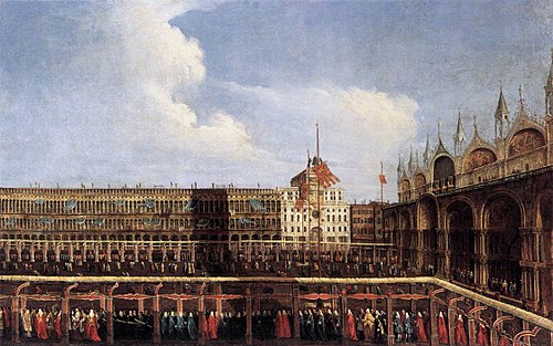 Feast of Corpus Christi Procession, Piazza di San Marco, 1760, Antonio Diziani