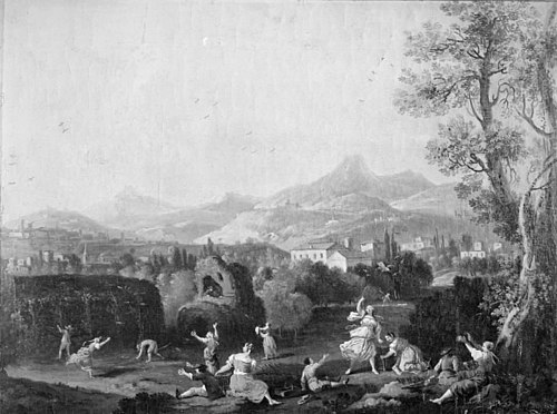 Landscape with Bird-Catching, 1774, Antonio Diziani