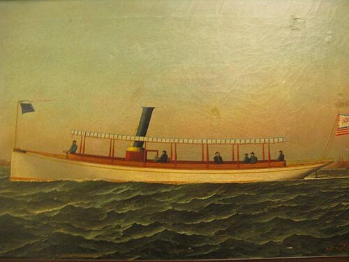 Steam Launch "Adele", 1886, Antonio Jacobsen