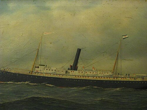 Steamship "Seminole", 1889, Antonio Jacobsen