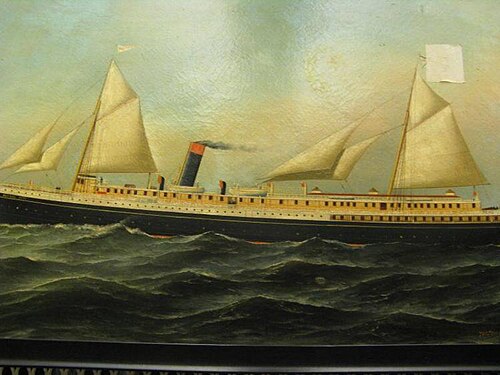 Steamship "Kansas City", 1890, Antonio Jacobsen