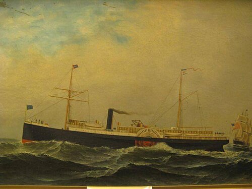 Steamship "Wyanoke", 1896, Antonio Jacobsen