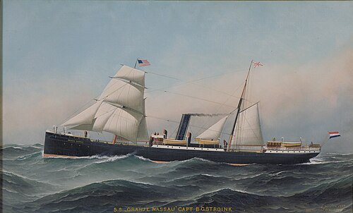 The Dutch steamship Oranje Nassau. 1889, 1889, Antonio Jacobsen