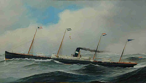 Het ss. Werkendam van de Nederlandsch-Amerikaansche Stoomvaart-Maatschappij, 1890, Antonio Jacobsen