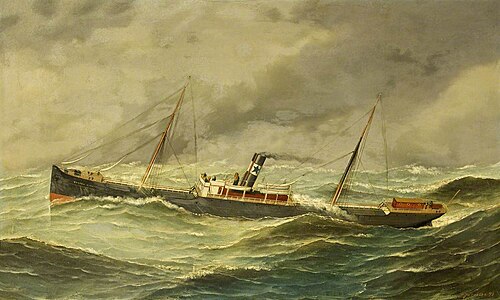 SS 'Boston City', 1893, Antonio Jacobsen