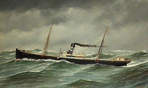 SS 'Wells City', 1893, Antonio Jacobsen