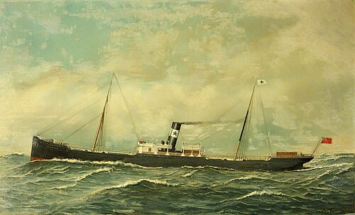 SS 'Boston City', 1900, Antonio Jacobsen