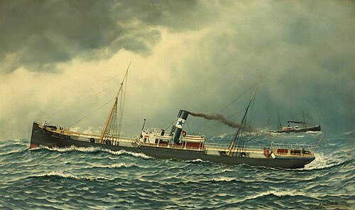SS 'Jersey City', 1902, Antonio Jacobsen