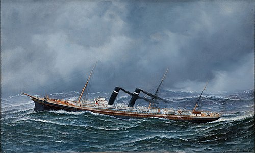 'S.S. New York' at Sea, 1905, 1905, Antonio Jacobsen