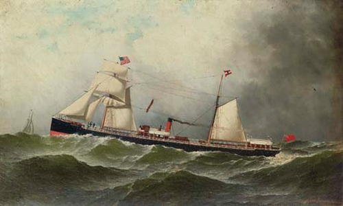 The S.S. Bermuda., 1877, Antonio Jacobsen