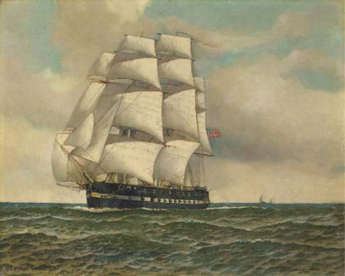 The U.S.S. United States., 1894, Antonio Jacobsen