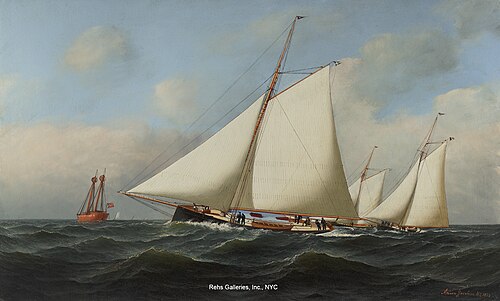 New York Yacht Club Race, 1878, , Antonio Jacobsen