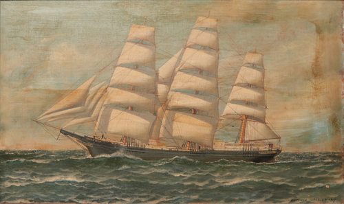 The Clipper Ship Annie H. Smith, 1917, Antonio Jacobsen