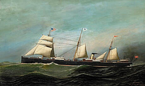 The steamship Hekla, built in 1882., 1882, Antonio Jacobsen