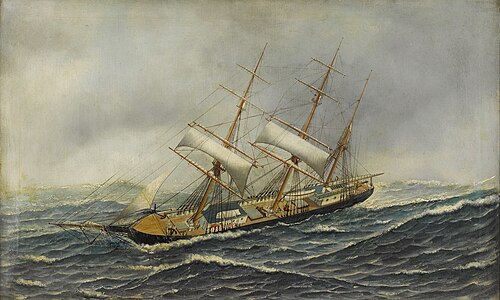 Sailing ship ‚St. Mary‘, , Antonio Jacobsen