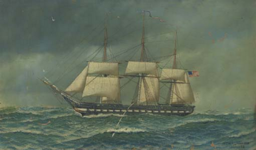The U.S.S. Constitution., 1916, Antonio Jacobsen