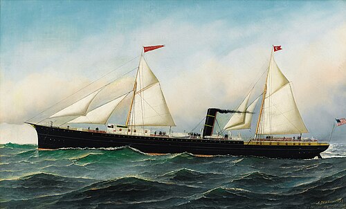 The Knickerbocker Steamboat, 1892, 1892, Antonio Jacobsen