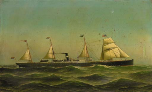 The Rotterdam., 1890, Antonio Jacobsen