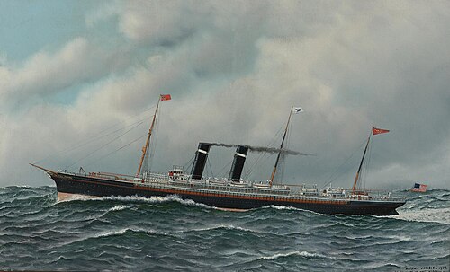 The steamship ‚New York‘, 1905, Antonio Jacobsen