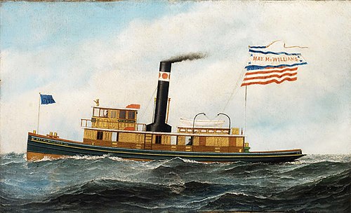 The Ocean-Going Tug "May McWilliams", 1895, Antonio Jacobsen