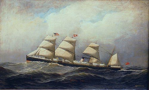 The steamship Baltic, 1879, Antonio Jacobsen