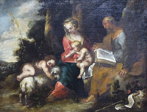 La Sainte Famille et saint Jean-Baptiste, 1635, Antonio Maria Vassallo
