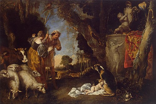 Childhood of King Cyrus, 1650, Antonio Maria Vassallo