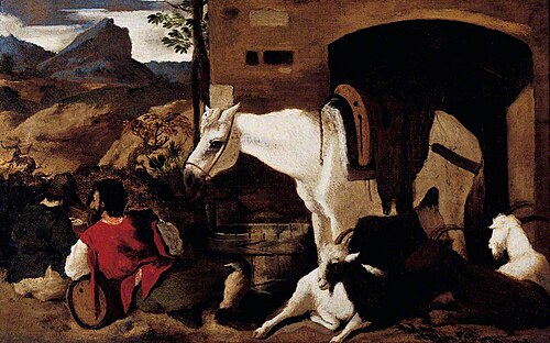 Horse and Horseman Resting, , Antonio Travi