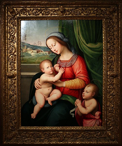 Madonna and Child with Saint John, 1520, Antonio del Ceraiolo
