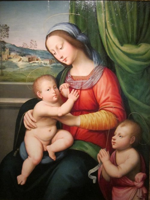 Madonna and Child with Infant St. John the Baptist, 1520, Antonio del Ceraiolo
