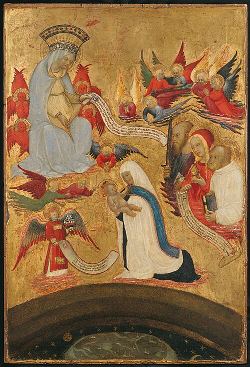 Santa Francesca Romana (1384–1440) Holding the Christ Child, 1445, Antonio del Massaro
