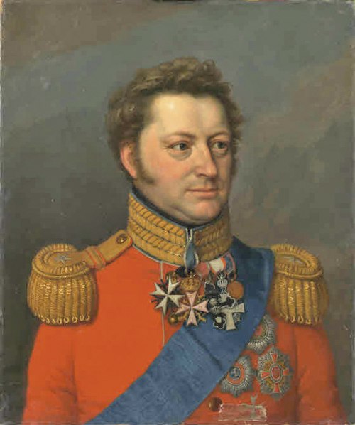 Portrait of Friedrich Wilhelm Carl Ludwig von Hessen-Philippsthal-Barchfeld, 1830, Sebastian Weygandt